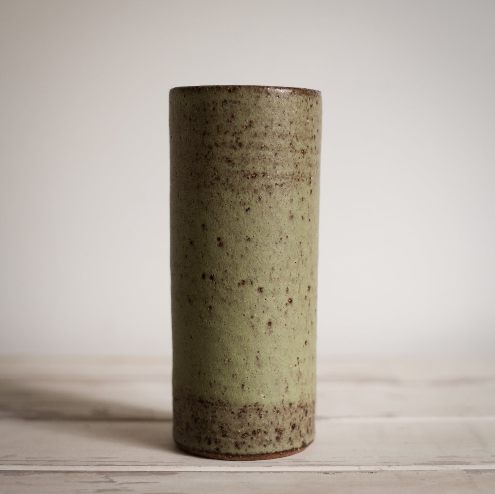 Speckled Green Vase